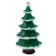 Miniature Puppet "Snow Christmas tree", set of 3 pcs., Size 1 pc. - 2 × 2 × 3 cm