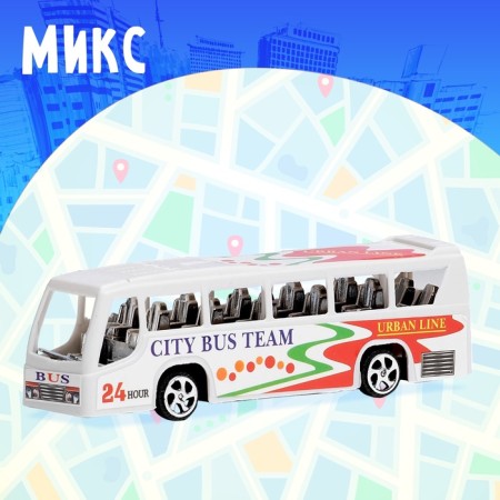 Bus inertial "City Tour", Mix colors-4