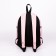School backpack from textiles on lightning, textura, 1 pocket, pink color