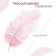 Feather for decor, length: from 45 to 60 cm, pink color