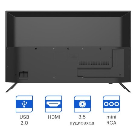 TV KIVI 40F550NB, 40 ", 1920x1080, DVB-T2/C, HDMI 2, USB 1, black-4