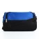Sports bag with lightning, external pocket, long belt, blue/black color