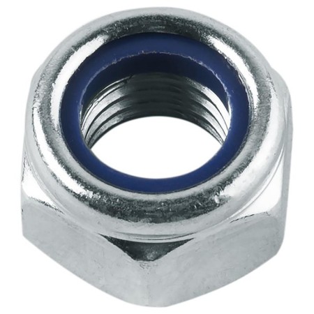Steelrex nut, with a locking ring, Din985, galvanized, M10, 500 pcs