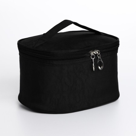 Cosmetic bag with lightning, black color