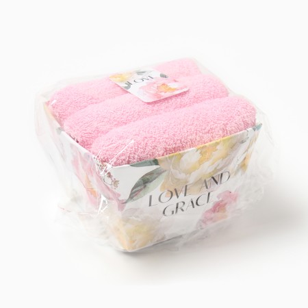 Ethel towel set "Love and Grace" 35x50 cm - 3 pcs, 100% HL, Makra 340 g/m2-6