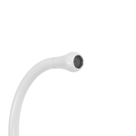 Kitchen mixer Zein Z3744, "droplet", single -leaf, pour height 26 cm, white-3