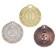 Prize medal 021, D = 4 cm. 1 place. Color is gold. Without a tape