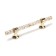 Cappio pk106 bracket handle, m/o 96 mm, d = 12 mm, plastic, color transparent-gold/gold
