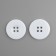 Button 4 punctures, d = 30 mm, white color