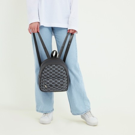 School backpack on lightning, dark gray color-8