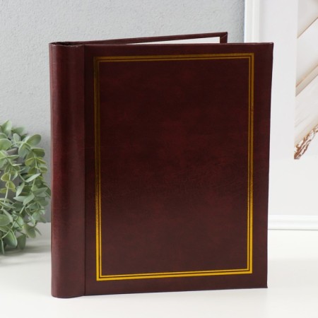 Photo album magnetic 30 sheets 23x28cm "plain brown"