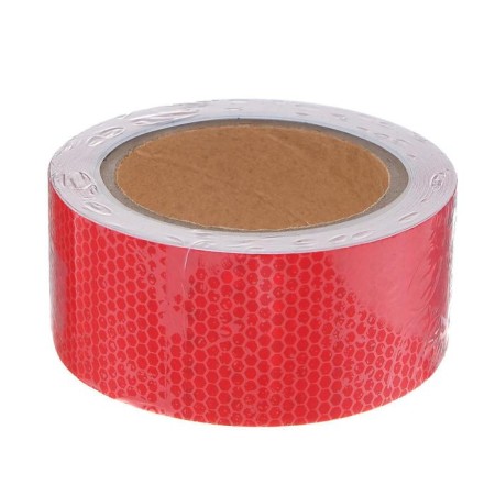 Reflective tape, self -adhesive, red, 5 cm x 10 m-3
