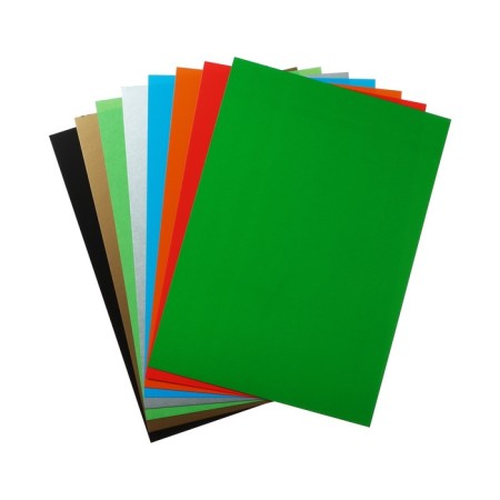 Cardboard of color bilateral A4, 8 sheets, 16 colors, "Dragosha" coated 220 g/m2, in the folder-2
