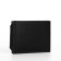 Male purse on a magnet, department for bills, cards, coins, black color