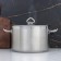 Pan, 9 l, d = 28 cm, h = 17.5 cm, metal cover, triple bottom, induction