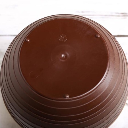 Pot for flowers "Japan", 2 l, the color is dark brown-3