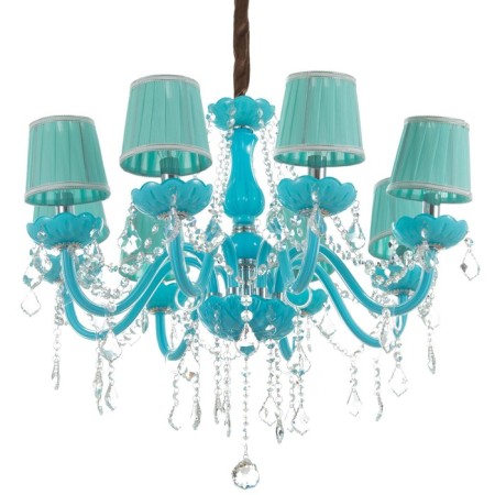 Chandelier "Maria" 8he14 25W azure 72x72x60-90 cm Bayerlux-1