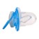 Nipple is an orthodhod dummy, with a cap, +12 months., Blue