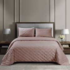Iolanta bedspread, size 240x260 cm, color ash rose