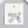 Decor for creativity Metal "Chinese coin with dragons" silver 2.3x1.9 cm