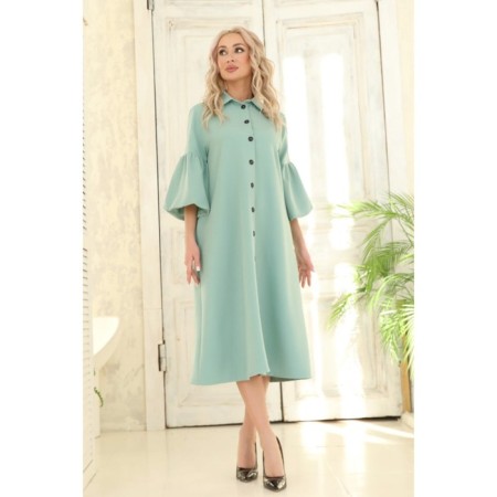 Women's dress, size 46, mint color-1
