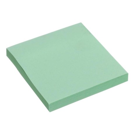 Block with a sticky edge of 76 mm x 76 mm, 80 sheets, pastel, green