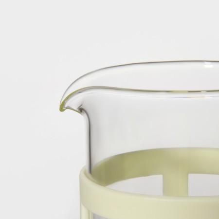 Know -hand teapot - press "Classic", 350 ml, glass, milk of milk-4