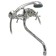 Bath-Dusheva Two-handed Juguni JGN0140 with metal, chrome and flywheel, crane-bugs ceramics, pouring 320 mm