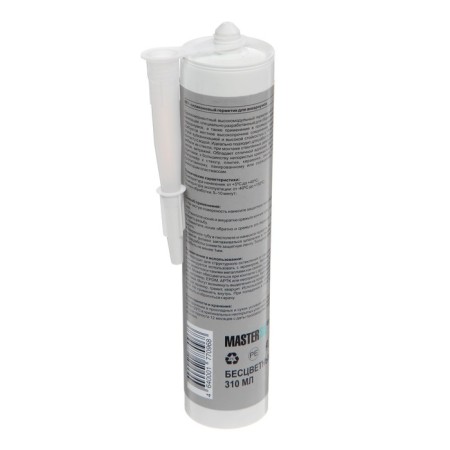 Sealant Mastersil 881, silicone, for aquariums, colorless, 310 ml-1