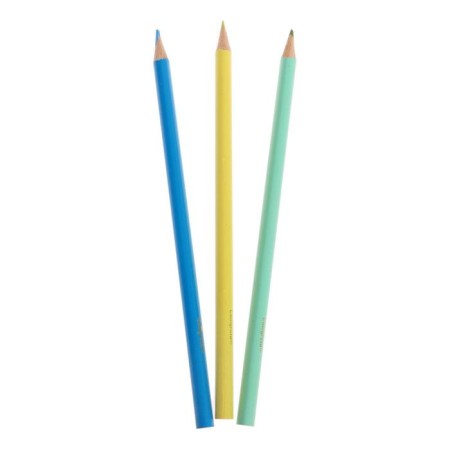 Pencils 18 flowers "princess", wooden building, triangular-10