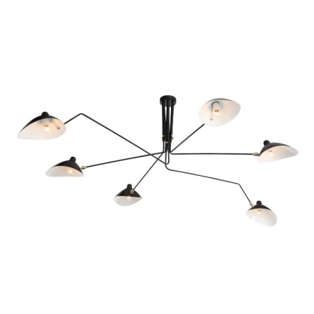 Ceiling Ceiling ST LUCE. SL305.402.06. SPRUZZO. 6x60 watts, E27, 180x180x54 cm, black color-23