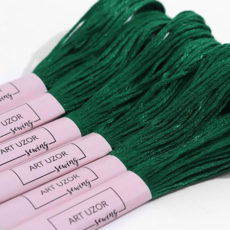 Muline threads, 8 ± 1 m, color malachite No. 3818-2