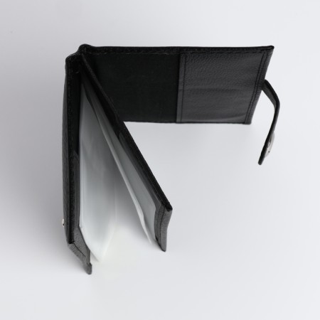 Cover for car documents and passports on a magnet, black color-4