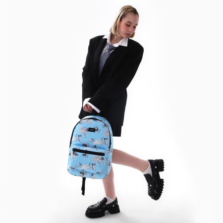 School textile “angels”, 42x14x28 cm, blue color-7