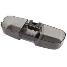 A shelf on a shower bar for shampoos and bathrooms, load up to 4 kg, smoky color