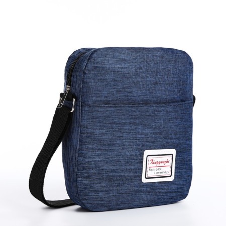 A backpack with a zipper, with USB, 4 outer pockets, bag, pencil case, blue color-10