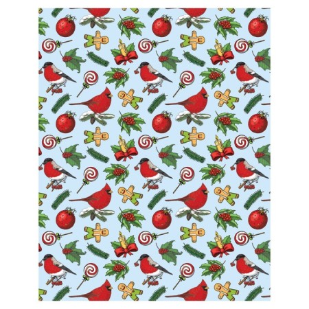 Pillow Roller "New Year's birds, decorative, size 16x45 cm-1
