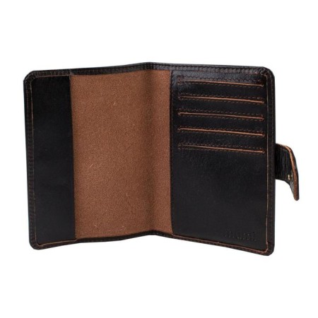 Passport cover on the button, black color-1