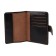 Passport cover on the button, black color