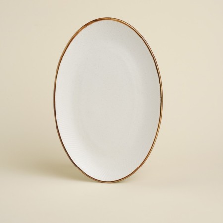 Porcelain SL Home "Wave in Stone", 30.5 × 20 cm, white color-2