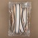 Braid knitted lamps 40 mm, 9.1 ± 0.5 m, beige/black/white color