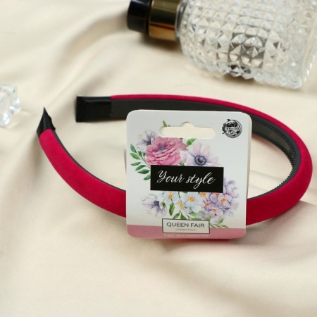Hair cap "Augustine" velvet, 1 cm, mix-1