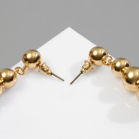 Earrings Plastic "Beads" to reduce, color gold-2