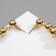 Earrings Plastic "Beads" to reduce, color gold