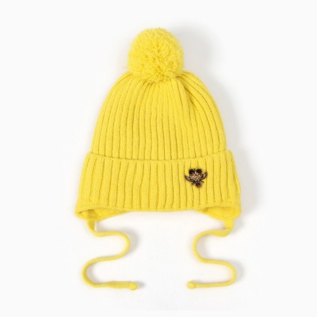 Children's hat, yellow color, size 52-54