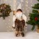 Santa Claus "in a white fur coat, in a cap, with a flashlight" moves, 40 cm