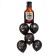 Bouquet of balls “Bottle of a man”, latex, foil, set 6 pcs.