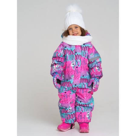 Children's Knitted set for girls: hat and snood, size 46, light gray color-2