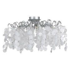 Светильник потолочный Crystal Lux, Tenerife 3181/108, G9, 8х40 Вт, 30х66х66 см, цвет серебро