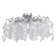 Ceiling Crystal Lux, Tenerife 3181/108, G9, 8x40 W, 30x66x66 cm, Silver color